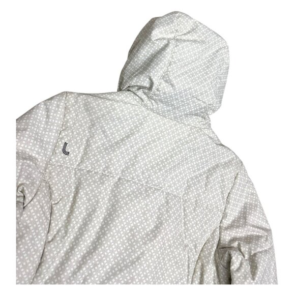 LOLE Designer White Insulated Winter Puffer Parka Jacket Coat Womens Medium - Picture 5 of 6